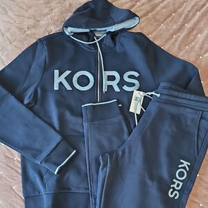 NWT Michael Kors Kids Navy Tracksuit Set, Size L